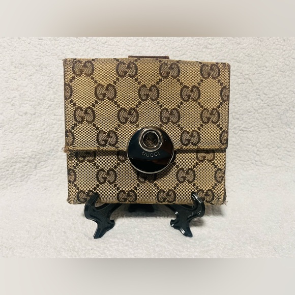 Gucci Handbags - Gucci Eclipse Monogram Compact Wallet